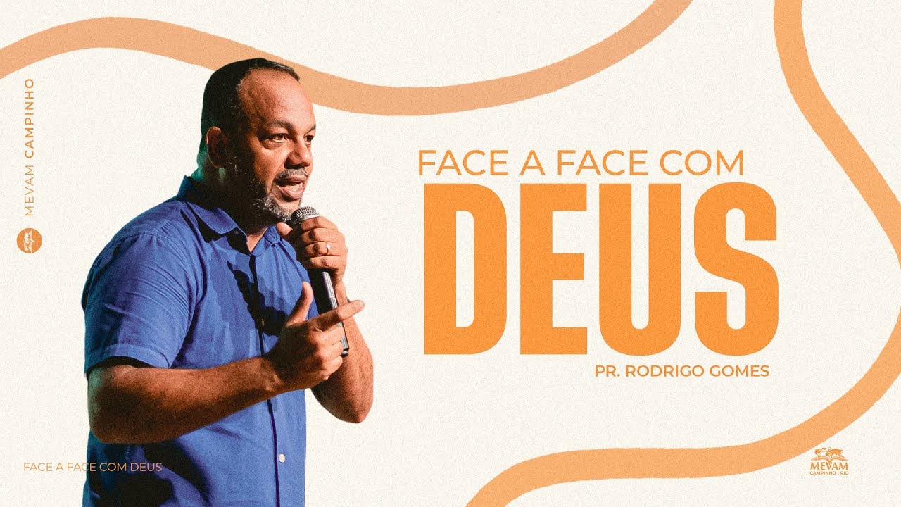 Capa original da pregação Face a Face com Deus com Rodrigo Gomes